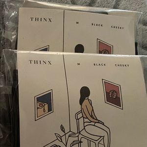 2 pairs of NWT Thinx medium cheeky period panties